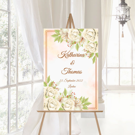 Hochzeitsschild Hochzeit Poster Hochzeitsgescehenk